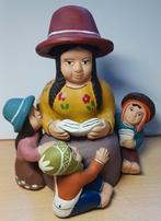 Storyteller Handgemaakt Peruaans beeld van aardewerk, Ophalen of Verzenden