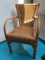 Rotan stoel (Als nieuw), Huis en Inrichting, Ophalen, Bruin, Zo goed als nieuw, Riet of Rotan