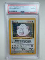 1999 - Base set Chansey - PSA 8, Verzenden, Zo goed als nieuw, Losse kaart, Foil
