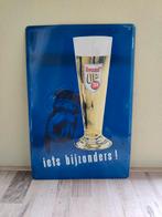 Te koop: metalen reclamebord van Brand bier 40x60 cm, Ophalen of Verzenden, Zo goed als nieuw, Reclamebord, Plaat of Schild, Brand