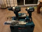 Makita DLX2418TJ 18v combiset, Ophalen, Zo goed als nieuw, Boor- en Schroefmachine