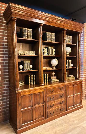 Boekenkast bibliotheekkast eikenhout beschikbaar voor biedingen