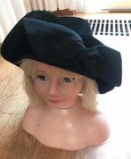 net zwart rib dames hoedje Vintage Komt uit oude hoedendoos!, Ophalen of Verzenden, Zo goed als nieuw