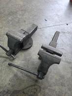 Twee gebruikte bankschroeven, Doe-het-zelf en Verbouw, Gereedschap | Handgereedschap, Ophalen, Gebruikt