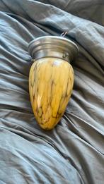 Mooie Gispen plafondlamp, Ophalen, Gebruikt, Glas, Gispen, design, art deco