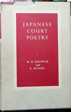 Japanese Court Poetry -  Miner,  Brower, Verzenden