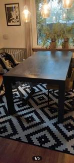 Teak houten eettafel 200x100x78cm., Ophalen, Gebruikt, 200 cm of meer, 50 tot 100 cm