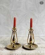 Vintage messing scheep kandelaars (wand en staand), Ophalen of Verzenden, Koper of Brons