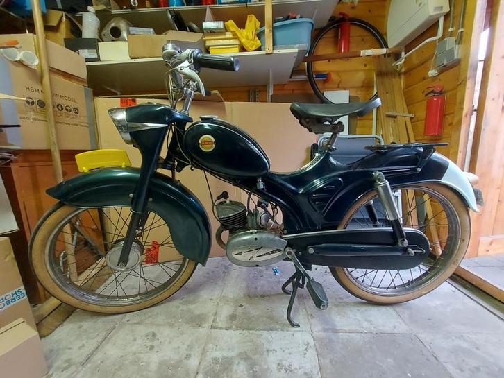 HMW Admiraal 1956 - Prachtige Patina, Rijdt Perfect!, Fietsen en Brommers, Brommers | Oldtimers, Overige merken, Maximaal 45 km/u