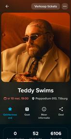 Kaartjes Teddy Swims Tilburg gevraagd vrijdag of zaterdag, Tickets en Kaartjes