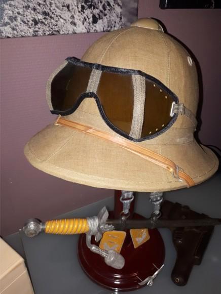 Duits/Italiaanse tropenhelm, Verzamelen, Militaria | Algemeen, Landmacht, Helm of Baret, Duitsland, Ophalen of Verzenden