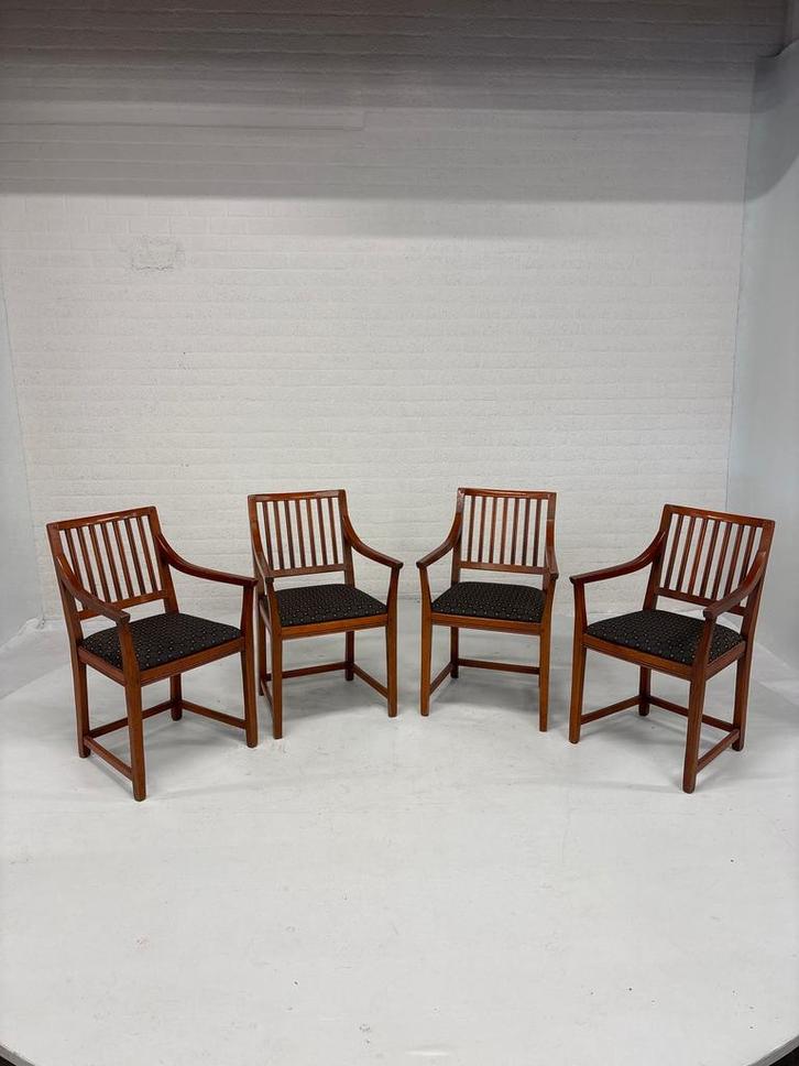 Set van 4 Schuitema Jugendstil stoelen, Antiek en Kunst, Antiek | Meubels | Stoelen en Banken, Ophalen