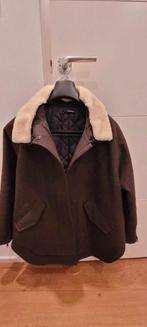 mantel jas The Kooples 100% wol, Kleding | Dames, Jassen | Winter, Verzenden, Zo goed als nieuw, Maat 38/40 (M), Bruin