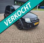 Fiat Panda 1.4 16V Sport, 100 HP, 6-Bak, Airco, Zeer net!, Voorwielaandrijving, Gebruikt, Zwart, Zwart