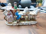 Mooi beeldje. Koets met.4 paarden, Ophalen of Verzenden, Gebruikt, Dier
