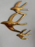 vogels messing vintage hollywood regency vogel wand, Ophalen of Verzenden, Dier