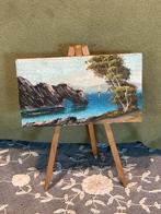 Miniatuur schilderijtje op standaard (060525c), Ophalen of Verzenden, Gebruikt, Poppenhuis