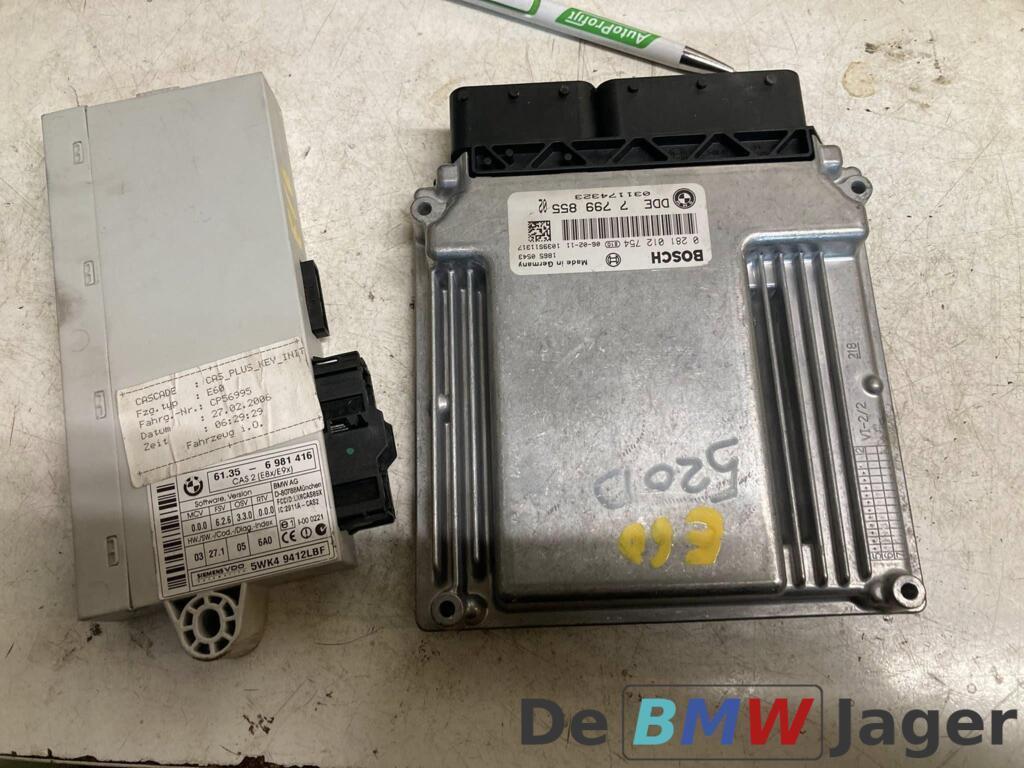 DDE module+CAS2 zonder sleutel m47n2 BMW 5-serie E60 7799855, Gebruikt, Ophalen of Verzenden, BMW, BMW
