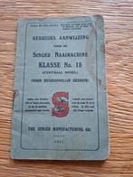 Vintage singer handleiding nr 15, Hobby en Vrije tijd, Naaimachines en Toebehoren, Ophalen of Verzenden, Gebruikt, Naaimachine