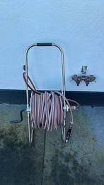 Tuinslang plus haspel, Tuin en Terras, Ophalen, Zo goed als nieuw, Tuinslang