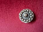 Antieke Zeeuwse Knop broche, Ophalen of Verzenden, Zilver, Broche