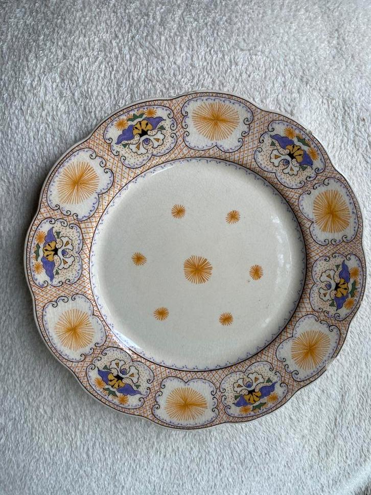 2 borden plateel Gouda Helene, Antiek en Kunst, Antiek | Porselein, Ophalen of Verzenden