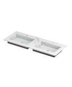 INK Post wastafel - 120x45x1cm -  keramiek Calacatta mat, 100 tot 150 cm, Ophalen of Verzenden, Zo goed als nieuw, Minder dan 100 cm