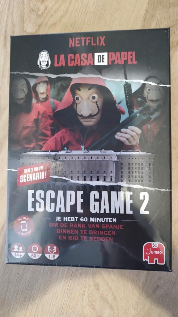 La Casa de Papel Escape Game 2, nieuw in verpakking, Hobby en Vrije tijd, Gezelschapsspellen | Bordspellen, Nieuw, Een of twee spelers