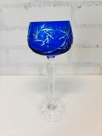 Antiek kristallen glas, cobalt blauw, Antiek en Kunst, Antiek | Glas en Kristal, Ophalen of Verzenden