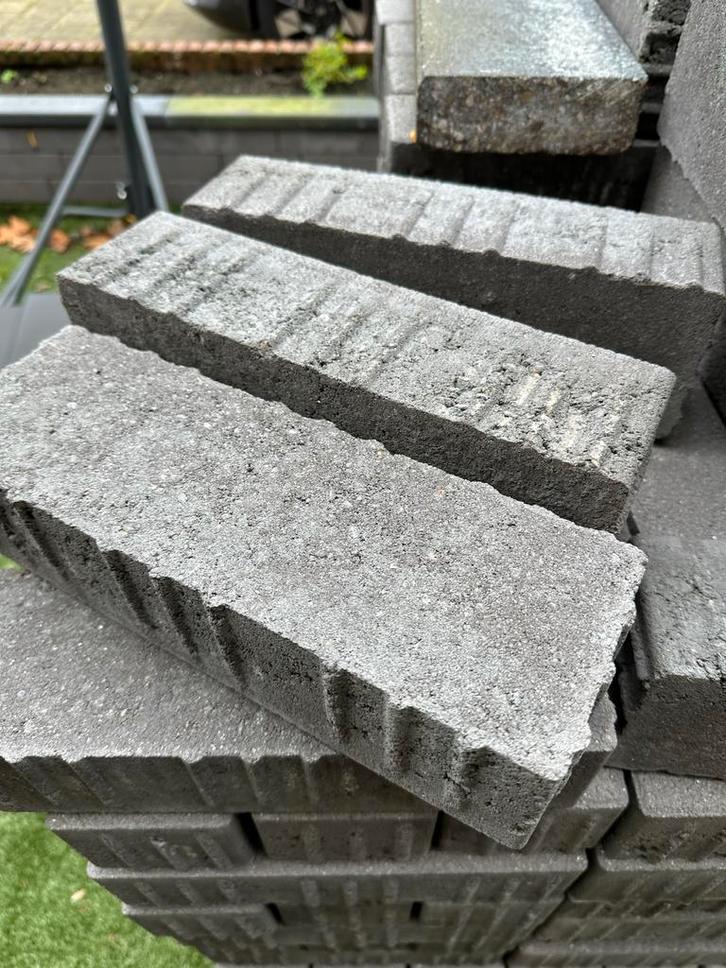Antraciet bakstenen - Nieuw!, Tuin en Terras, Bielzen en Borders, Nieuw, Blok, Beton, Minder dan 25 cm, Minder dan 100 cm, Ophalen