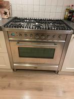 Boretti Gasfornuis 6 Pitten - 90cm, Ophalen, Gebruikt, Oven met grill, Vrijstaand