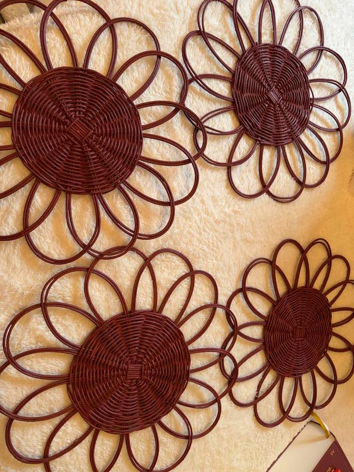 Rotan placemats Sissy Boy - 4 stuks, Huis en Inrichting, Woonaccessoires | Wanddecoraties, Nieuw, Ophalen