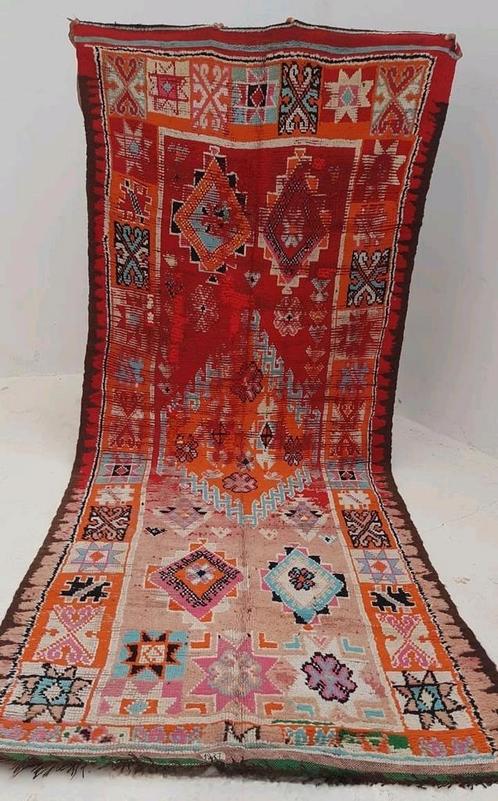 Vintage berber tapijt,marokkaans vloerkleed 166x380 cm, Huis en Inrichting, Stoffering | Tapijten en Kleden, Zo goed als nieuw