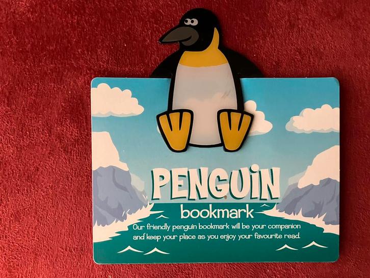 Boekenlegger kinderen pinguïn, Verzamelen, Boekenleggers, Nieuw, Dier, Ophalen of Verzenden