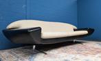 Vintage Deens design bank, Space Age, Johannes Andersen, Ophalen, Metaal, Gebruikt, 75 tot 100 cm