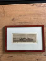Piet de Vries De fisker, Antiek en Kunst, Kunst | Etsen en Gravures, Ophalen of Verzenden