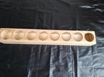 Biertrays/bierlat voor 8 glazen, 6 stuks hout gelakt. Nieuw, Ophalen of Verzenden, Nieuw