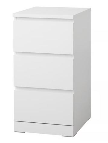 Te koop: 2 IKEA Malm 3 lade kast - afbeelding 1