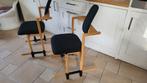 Vintage stokke stoelen nette staat verkerend, Huis en Inrichting, Ophalen, Gebruikt, Twee, Metaal
