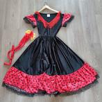 Spaanse danseres jurk medium., Kleding | Dames, Carnavalskleding en Feestkleding, Ophalen of Verzenden, Zo goed als nieuw, Maat 38/40 (M)