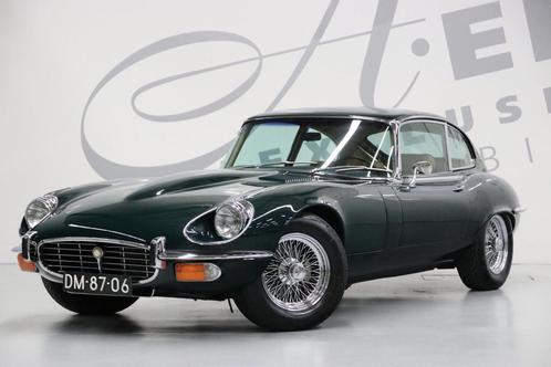 Jaguar "E" Type 5.3 V12 2+2/ Britisch Racing Green/ Automaat, Auto's, Jaguar, Bedrijf, Te koop, E-Type, Lederen bekleding, Lichtmetalen velgen