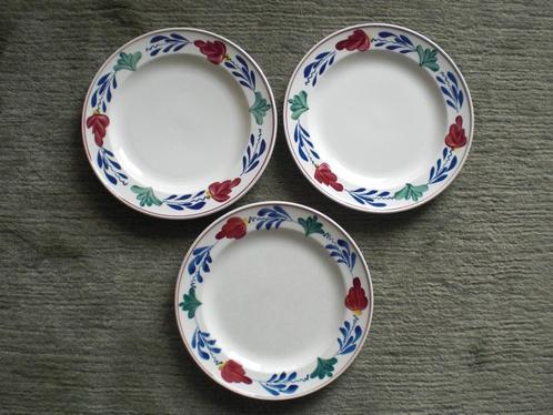 3 Boerenbond Ontbijtborden, Antiek en Kunst, Antiek | Servies los, Ophalen of Verzenden