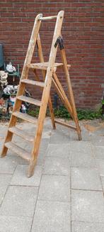 Decoratie voor de tuin vintage houten trap, Tuin en Terras, Ophalen, Gebruikt