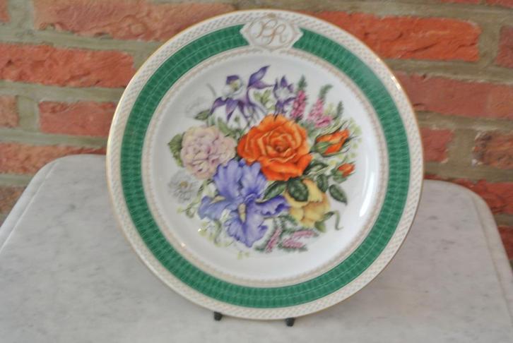 Herdenkingsbord Pors. Bloemen Hare Majesteit (Beatrix) 1988, Verzamelen, Koninklijk Huis en Royalty, Zo goed als nieuw, Servies