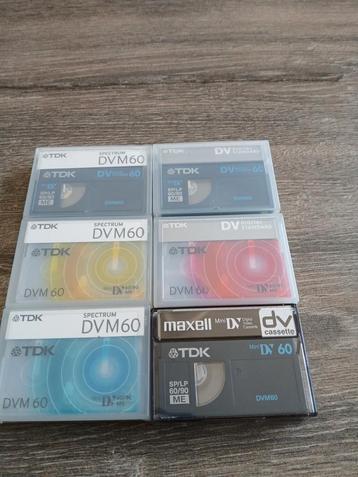 6x DVM60 Videobandjes TDK & Maxell beschikbaar voor biedingen