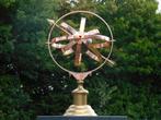 Armillarium Hemelbol – 50 cm – Aluminium – Messing & Koper, Tuin en Terras, Zonnewijzers, Ophalen of Verzenden