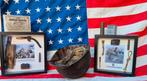 US WO2 DIORAMA'S BODEMVONDSTEN OP. MARKET GARDEN EN D-DAY, Ophalen of Verzenden, Landmacht, Amerika, Hulzen of Bodemvondsten