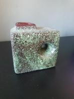 Fat Lava chimney vaasje - bruisglazuur. Afina Rijnsburg, Aardewerk of Porselein, Ophalen of Verzenden, Zo goed als nieuw, Minder dan 50 cm