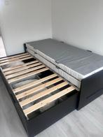 IKEA Brimnes uitschuifbed met matras, Huis en Inrichting, Slaapkamer | Bedden, Ophalen, Verstelbaar, Eenpersoons, Zwart