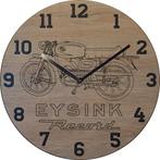 Themaklok met een Eysink Record brommer als thema, Ophalen of Verzenden, Nieuw, Wandklok